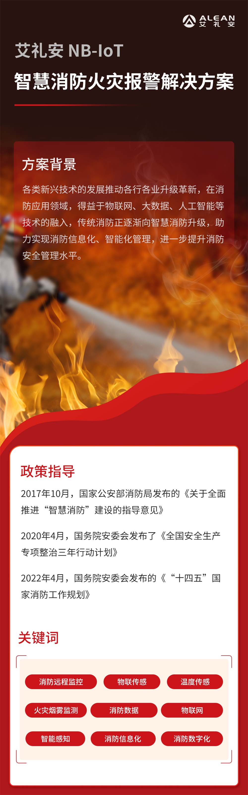 艾禮安NB-IoT智慧消防火災(zāi)報(bào)警解決方案
