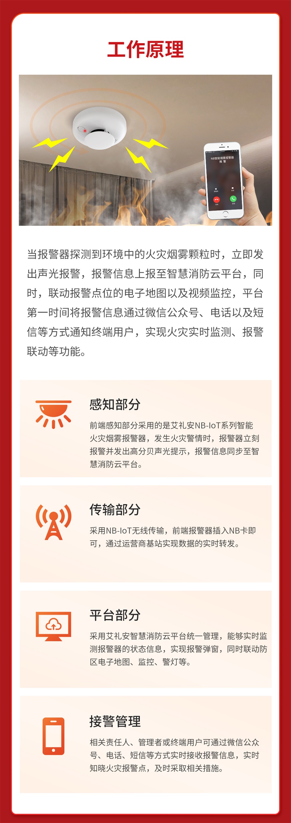 艾禮安NB-IoT智慧消防火災(zāi)報(bào)警解決方案